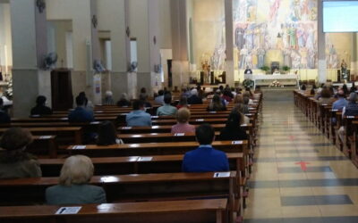 El primer fin de semana después de la reapertura de la Iglesia de Cristo Rey