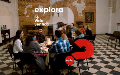 El domingo 3 de octubre, después de la misa de la tarde, presentamos la primera edición del curso Alpha 2021-2022. ¡Asiste e infórmate para participar!