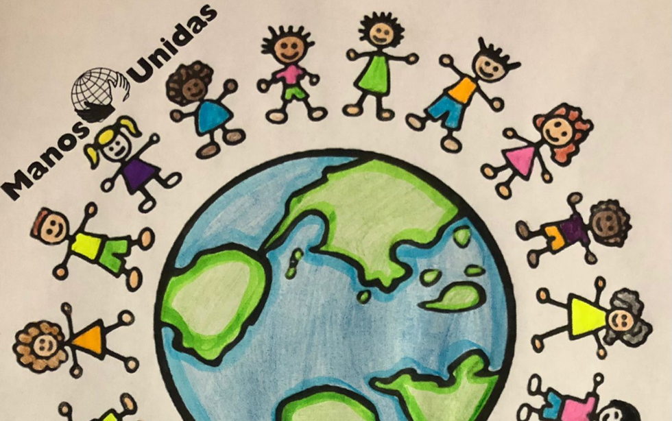 Mira los dibujos con los que los niños de catequesis han participado en la campaña de Manos Unidas