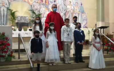 Otros 7 niños de nuestra comunidad han participado por vez primera de la eucaristía este fin de semana